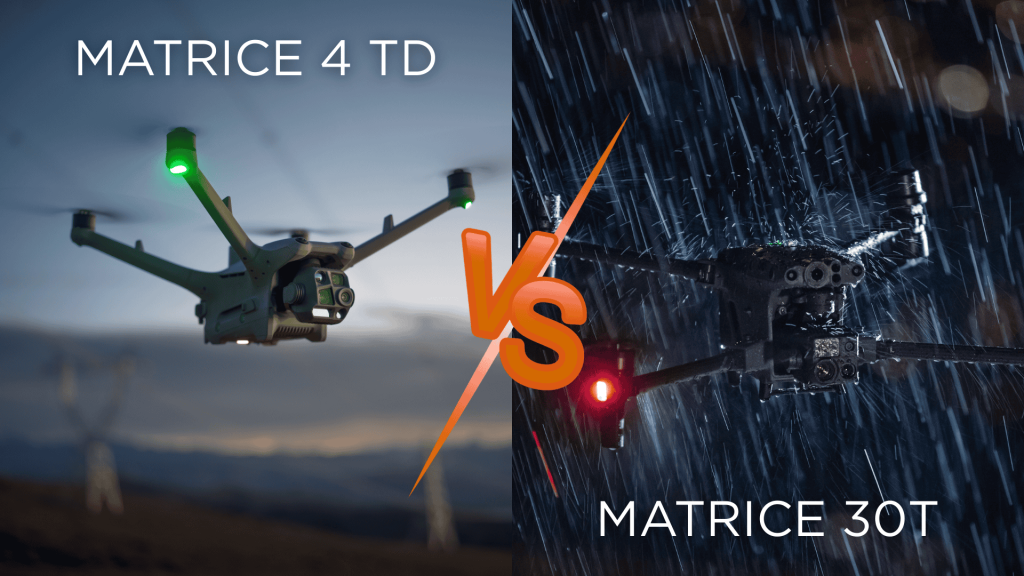 DJI Matrice 4TD i DJI Matrice 30T to dwa zaawansowane drony przemysłowe, które reprezentują odmienne podejście do profesjonalnych operacji BSP. Jeden stawia na sprawdzoną odporność i pracę w ekstremalnych warunkach, drugi na mobilność, sztuczną inteligencję i wydłużoną autonomię. Sprawdź, który model lepiej odpowiada potrzebom Twojej organizacji.