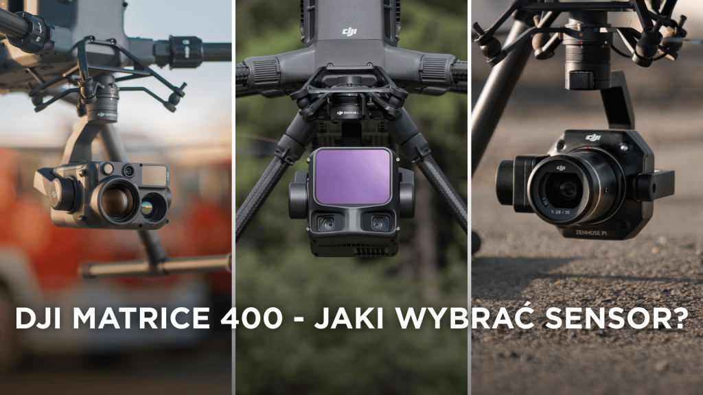 DJI Matrice 400 to potężna platforma dronowa, ale dopiero odpowiednio dobrany sensor pozwala w pełni wykorzystać jej możliwości. W zależności od zastosowania – czy to ratownictwo, inspekcje, mapowanie czy fotogrametria – wybór modułu ma kluczowe znaczenie dla jakości danych i efektywności pracy.
W tym poradniku pokażemy, jaki sensor wybrać do konkretnych zadań, czym różnią się Zenmuse H30T, L3 i P1 oraz kiedy warto je łączyć, aby osiągnąć maksymalne rezultaty.